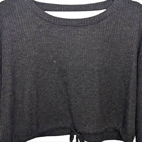 Aeropostale Seriously Soft Cropped Knit Top M 🖤 - Picture 8 of 12